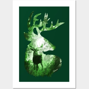 Evergreen Deer Posters and Art